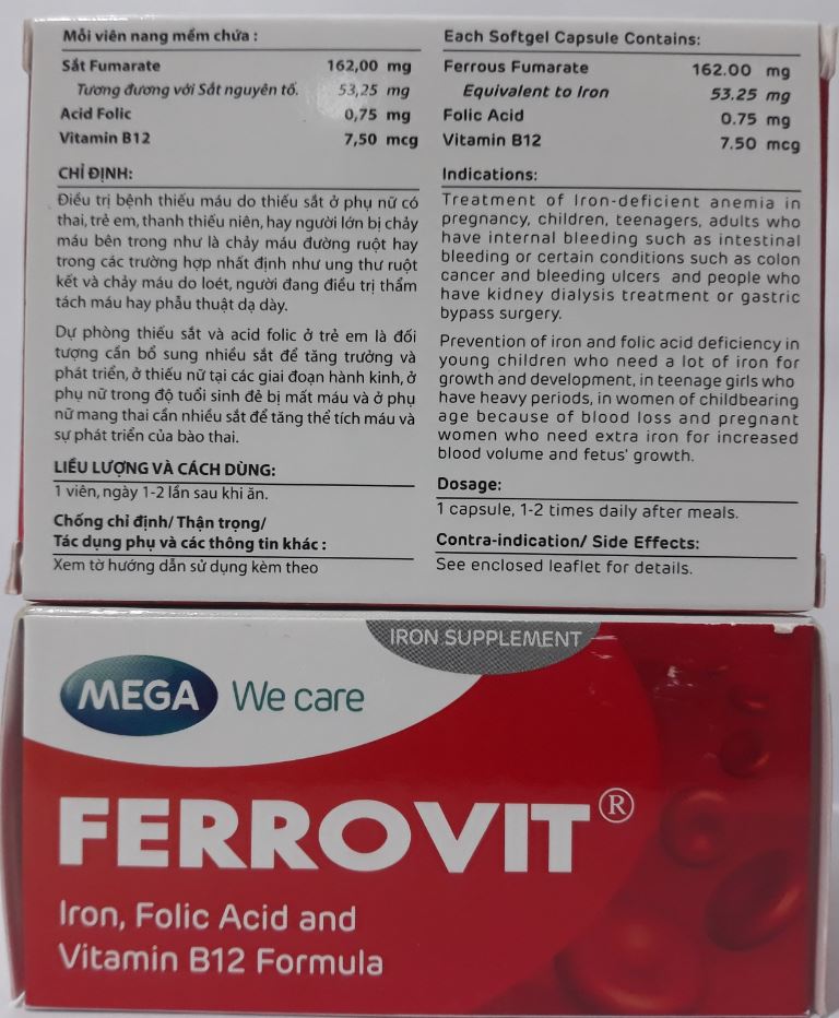 Hộp thuốc bổ máu Ferrovit